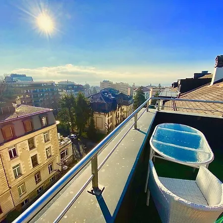Penthouse Between Lake, Ouchy And Center Apartment